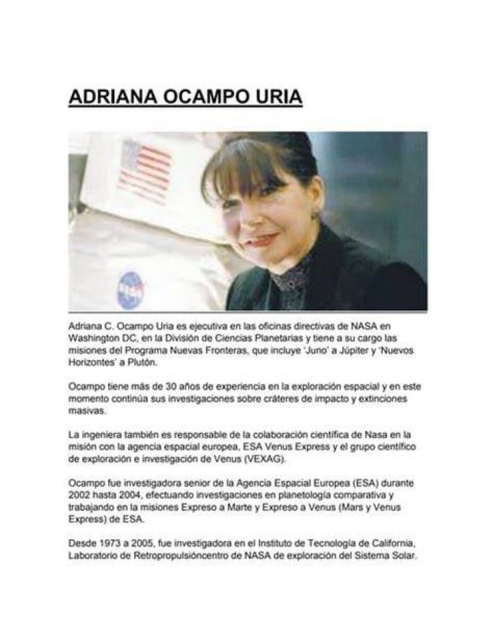 Adriana Ocampo Biography, Age, Height, Husband, Net Worth, Family