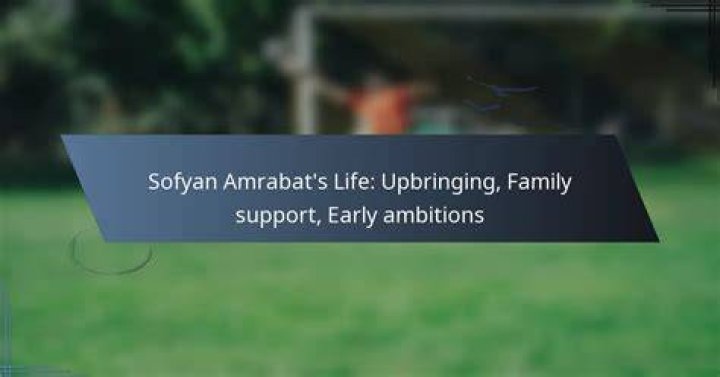 Sofyan Amrabat's Journey, Family, And Achievements